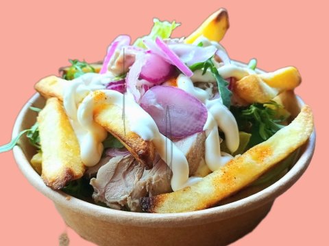 Chicken fries med bowl